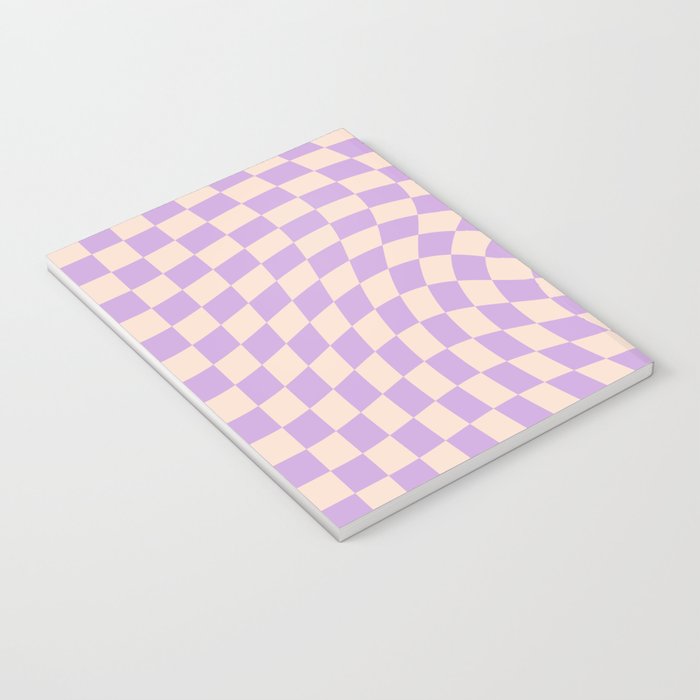 Check V - Lilac Twist â Checkerboard Print Notebook Gallery Image 3