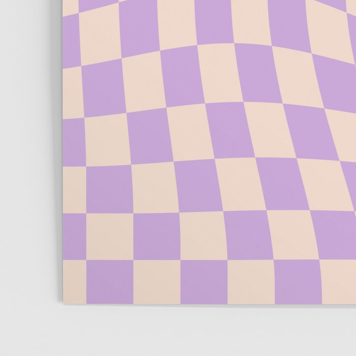 Check V - Lilac Twist â Checkerboard Print Poster Gallery Image 3