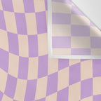 Check V - Lilac Twist â Checkerboard Print Wall Tapestry Gallery Image 3