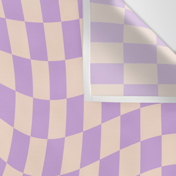 Check V - Lilac Twist â Checkerboard Print Wall Tapestry Gallery Image 3