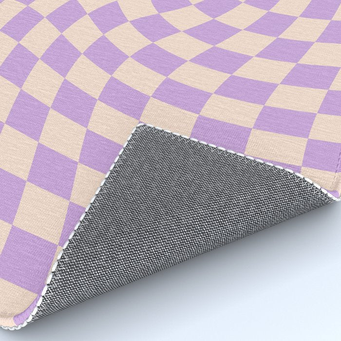 Check V - Lilac Twist â Checkerboard Print Rug Gallery Image 4