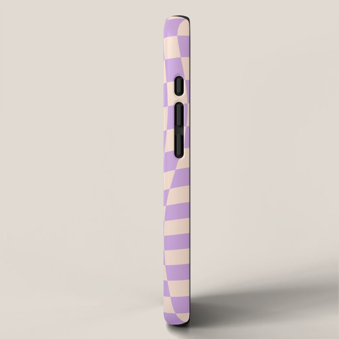 Check V - Lilac Twist â Checkerboard Print iPhone Case Gallery Image 2
