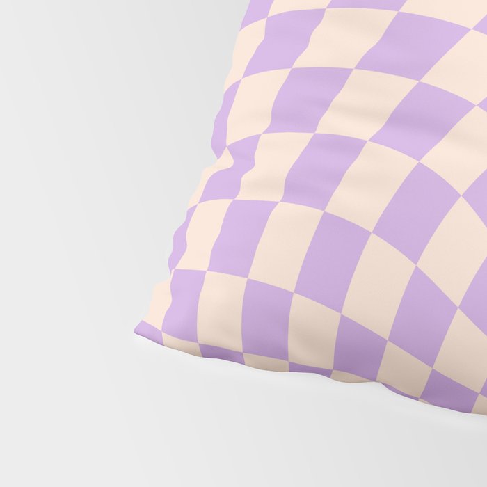 Check V - Lilac Twist â Checkerboard Print Pillow Sham Gallery Image 4