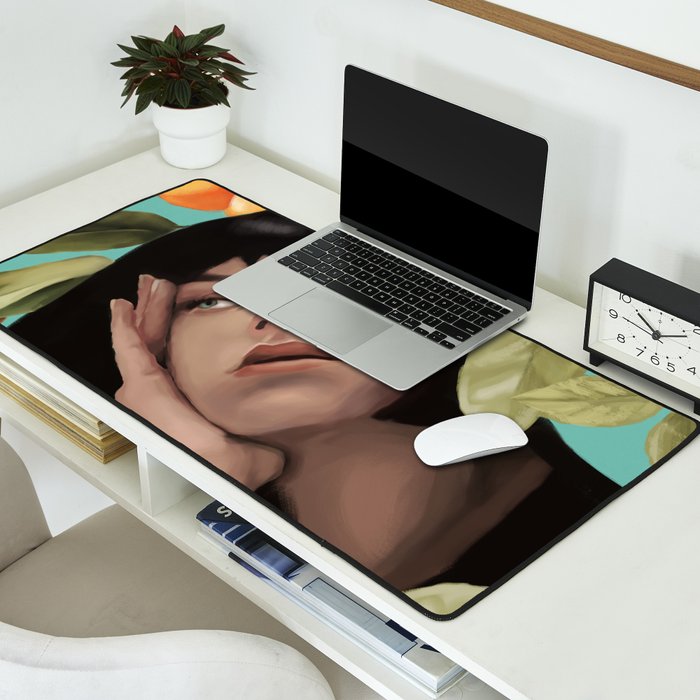 Tangerine Dream Desk Mat Gallery Image 2