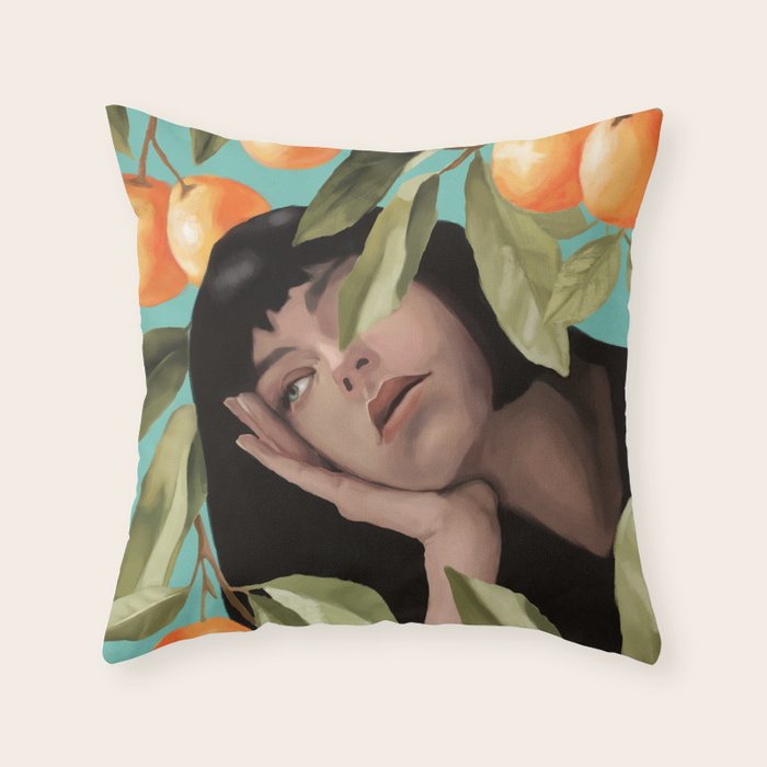 Tangerine Dream Throw Pillow Gallery Image 1
