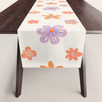 Vintage floral art pattern Table Runner Gallery Image 1
