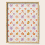 Vintage floral art pattern Serving Tray Gallery Image 1