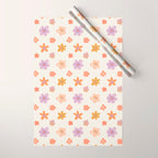 Vintage floral art pattern Wrapping Paper Gallery Image 1