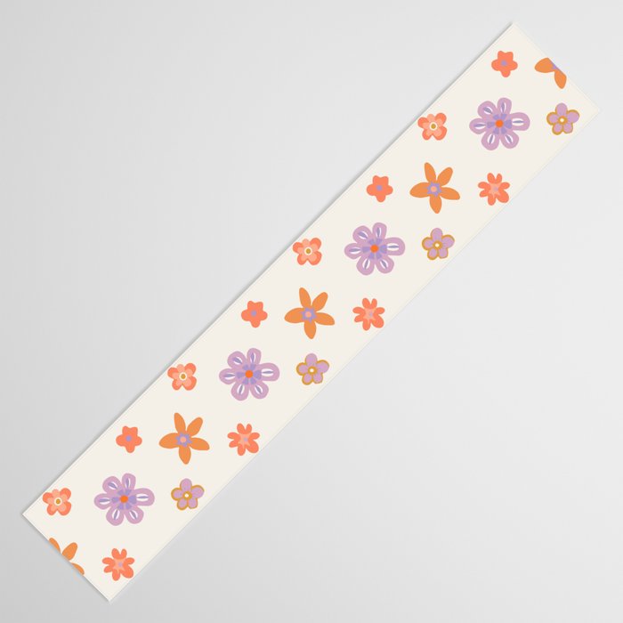 Vintage floral art pattern Table Runner Gallery Image 3