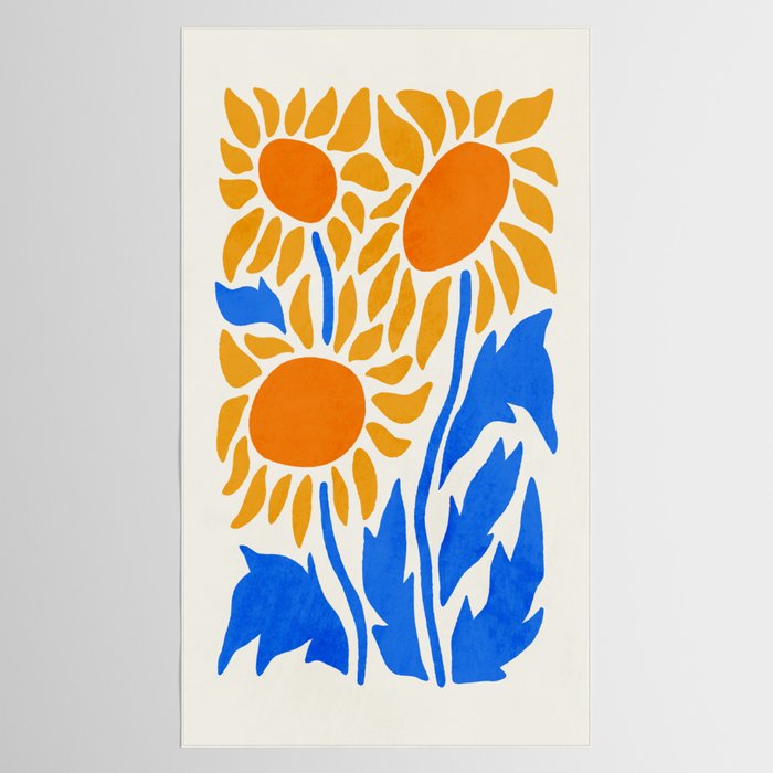 FOLIAGE 002: Sunflower | Flower Market Tablecloth Gallery Image 2