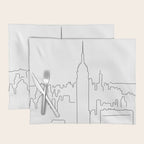 Minimal Line New York City Placemat Gallery Image 1