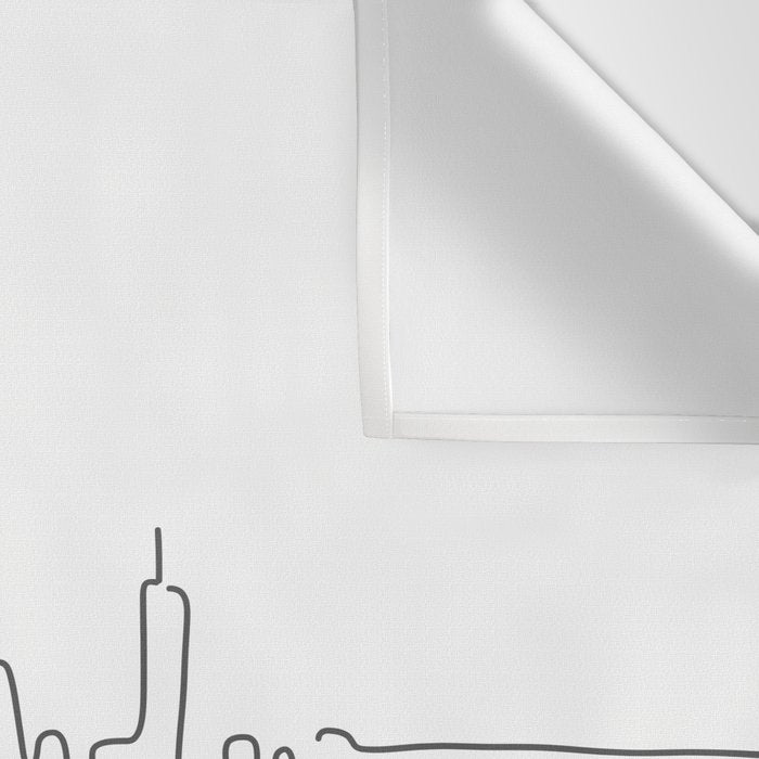 Minimal Line New York City Wall Tapestry Gallery Image 3