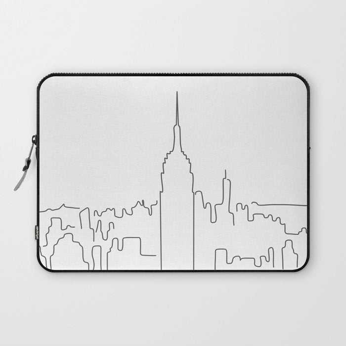 Minimal Line New York City Laptop Sleeve Gallery Image 1