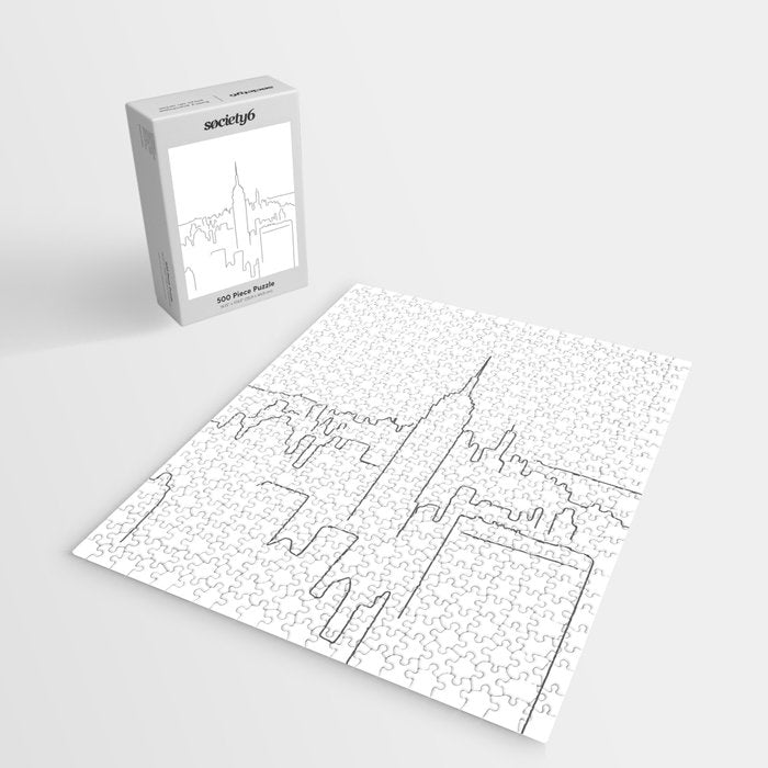 Minimal Line New York City Jigsaw Puzzle Gallery Image 2