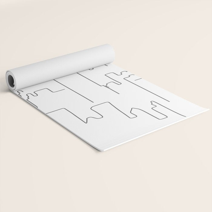 Minimal Line New York City Yoga Mat Gallery Image 2