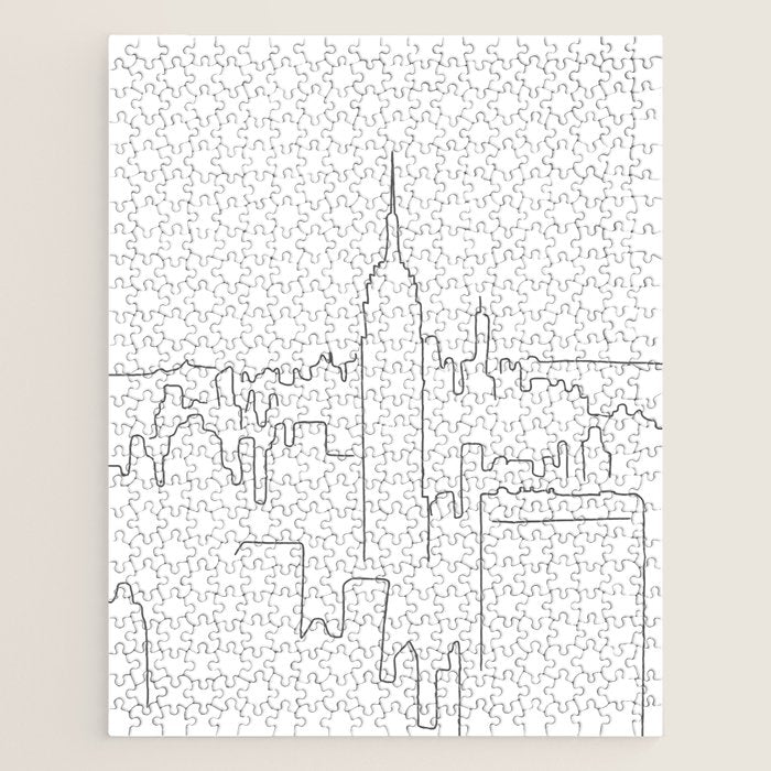 Minimal Line New York City Jigsaw Puzzle Gallery Image 1