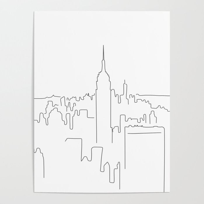 Minimal Line New York City Poster Gallery Image 4