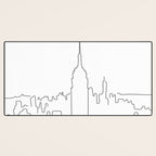 Minimal Line New York City Desk Mat Gallery Image 3