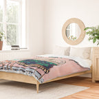 Two Chairs and a Napping Ginger Cat Duvet Cover Gallery Image 2