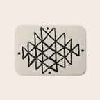Line Art Berber - black Bath Mat Gallery Image 1