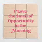 Retro Morning Quote Nº1  pink Wood Wall Art Gallery Image 1