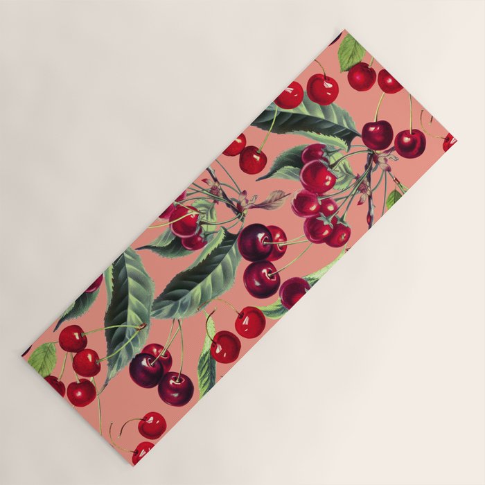 Sweet Cherry V Yoga Mat Gallery Image 1