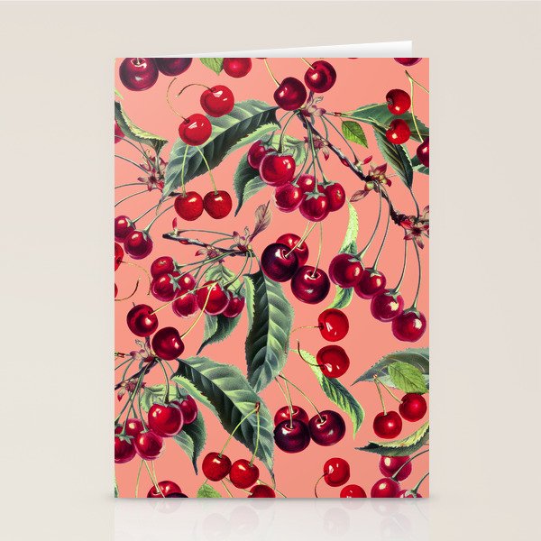 Sweet Cherry V Stationery Card Gallery Image 2