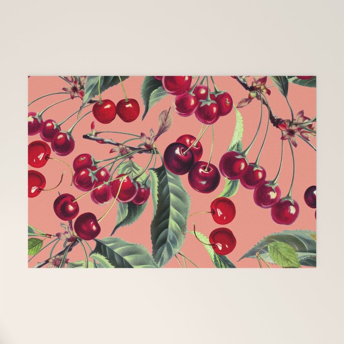 Sweet Cherry V Welcome Mat Gallery Image 1