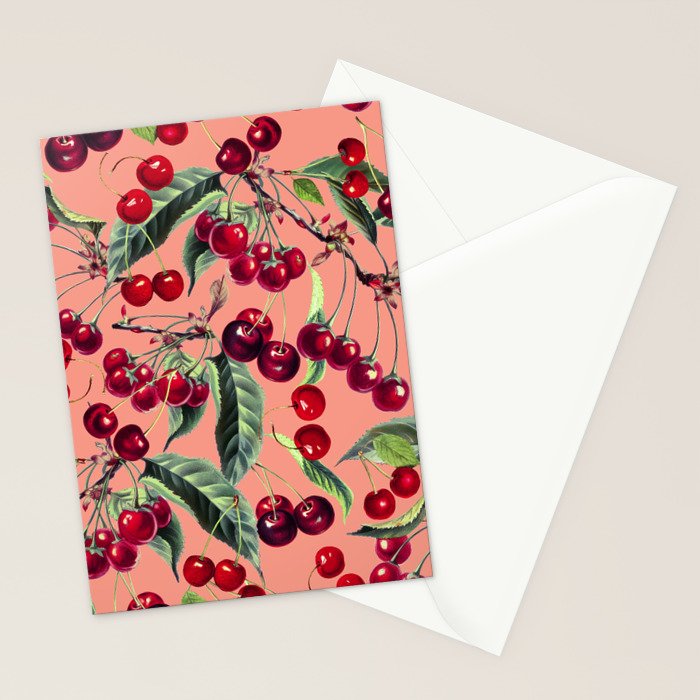 Sweet Cherry V Stationery Card Gallery Image 2