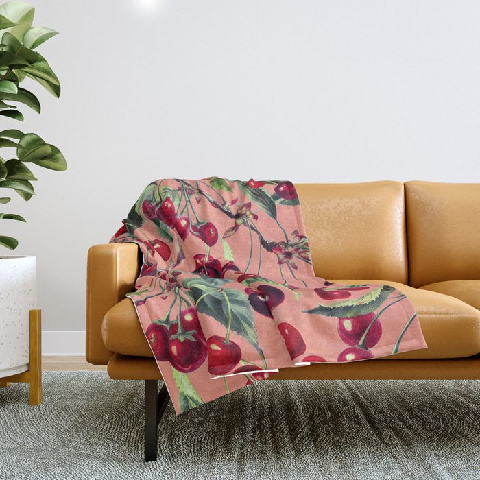 Sweet Cherry V Throw Blanket Gallery Image 1