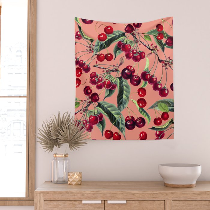 Sweet Cherry V Wall Tapestry Gallery Image 2