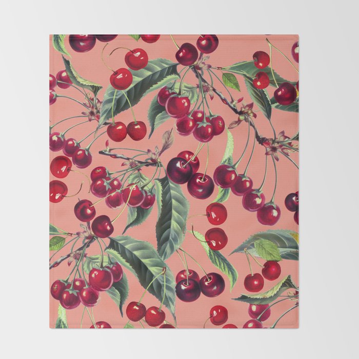 Sweet Cherry V Throw Blanket Gallery Image 2
