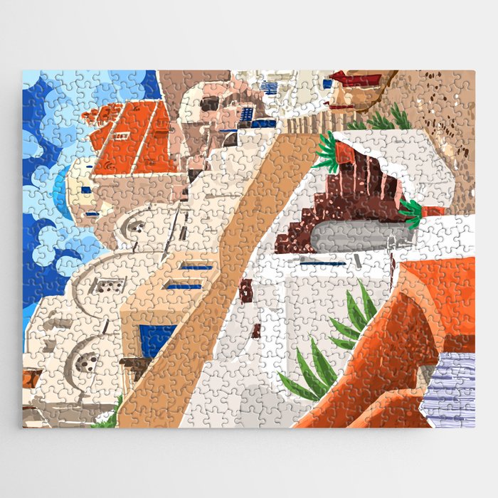 Somewhere Far Far Away | Sicily Italy Greece Architecture | Travel Buildings Beautiful Cityscape Jigsaw Puzzle
