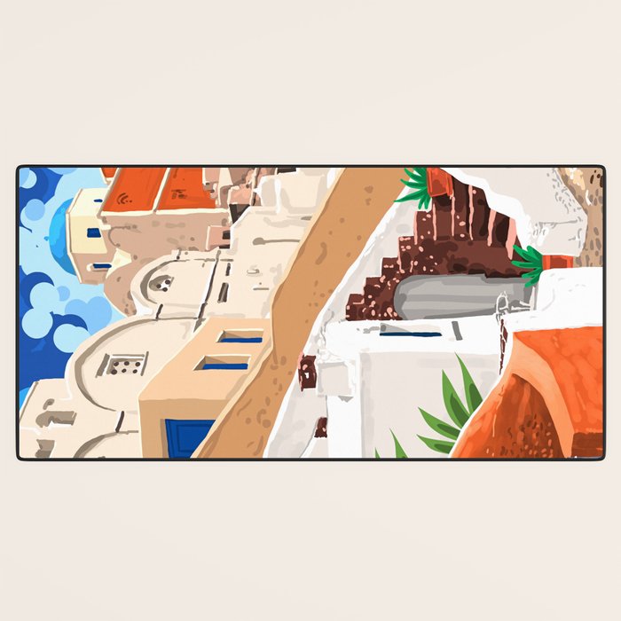 Somewhere Far Far Away | Sicily Italy Greece Architecture | Travel Buildings Beautiful Cityscape Desk Mat Gallery Image 3