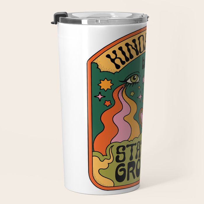 KINDA SAD BUT STAYING GROOVY Travel Mug Gallery Image 3