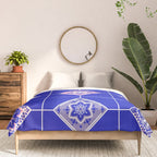 Talavera Mexican Tile - Pink & Periwinkle Palette Comforter Gallery Image 3