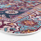 Romanian  Antique  Double Niche Carpet Print Bath Mat Gallery Image 3