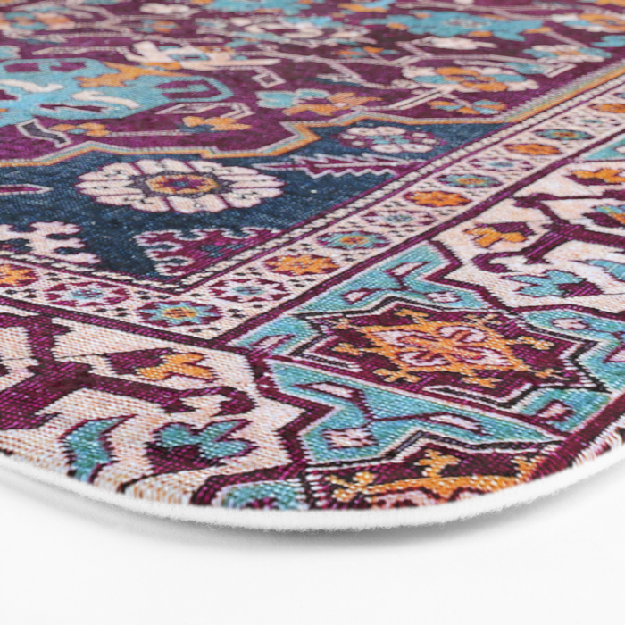 Romanian  Antique  Double Niche Carpet Print Bath Mat Gallery Image 3