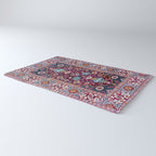 Romanian  Antique  Double Niche Carpet Print Rug Gallery Image 3