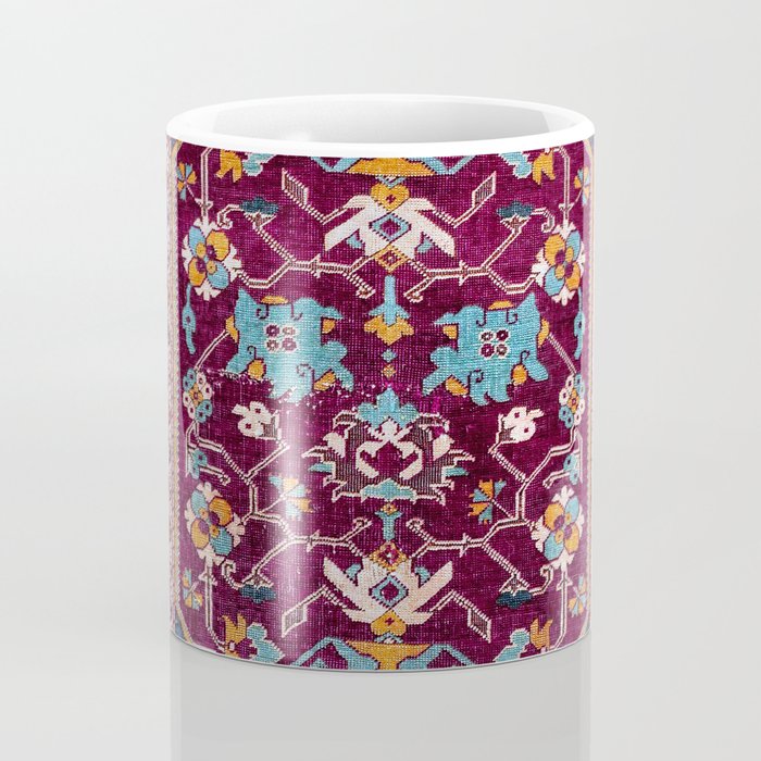 Romanian  Antique  Double Niche Carpet Print Coffee Mug Gallery Image 4