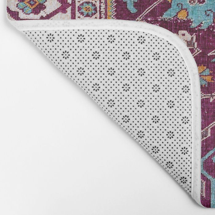 Romanian  Antique  Double Niche Carpet Print Bath Mat Gallery Image 2