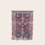 Romanian  Antique  Double Niche Carpet Print Wall Hanging Gallery Image 1