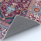 Romanian  Antique  Double Niche Carpet Print Rug Gallery Image 4
