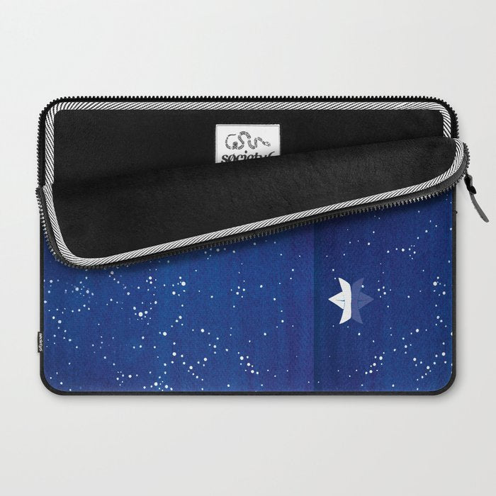 Zen sailing, ocean, stars Laptop Sleeve Gallery Image 2