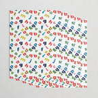colourful alphabet Wrapping Paper Gallery Image 3