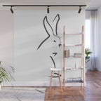 Zen Snow Bunny Wall Mural Gallery Image 1