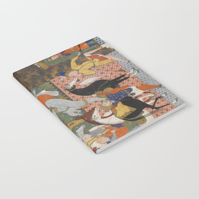 Falnama (Book of omens)The Angel of Death slays Shaddad Islamic Antique Art  Notebook Gallery Image 1