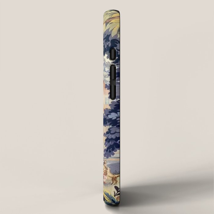 Antique 18th Century French Aubusson Pastoral River Tapestry iPhone Case Gallery Image 2