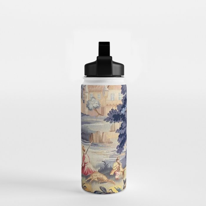 Antique 18th Century French Aubusson Pastoral River Tapestry Water Bottle Gallery Image 2