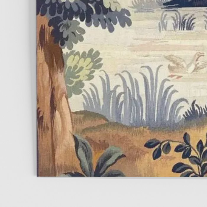 Antique 18th Century French Aubusson Pastoral River Tapestry Poster Gallery Image 3
